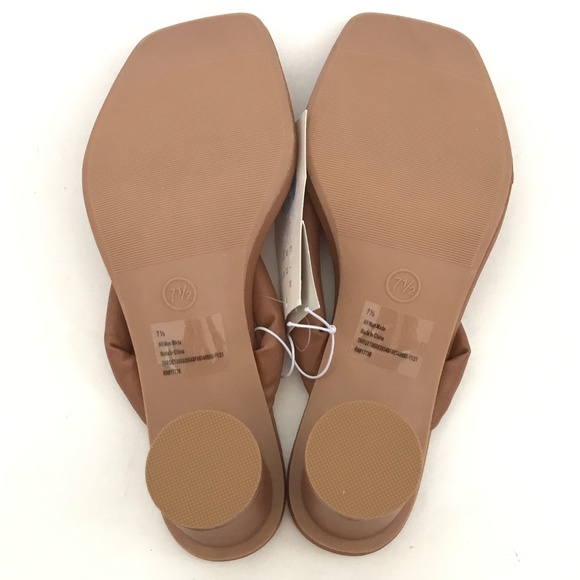 A NEW DAY Elvie Sandals Kitten Heel Sandals Thong Brown Tan Women’s Size 7.5 - Picture 10 of 15